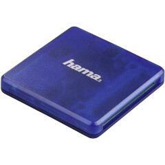 Hama USB-2.0-Multi-Card Reader SD/MicroSD/CF Blue