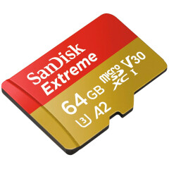 SanDisk MicroSDXC Extreme 64GB 160MB / 90MB.U3.V30.A2 AC