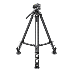 Leofoto LVC-253C Video Tripod + BV-15 Fluid Head