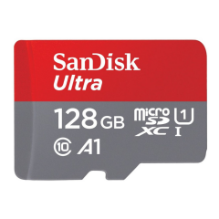 SanDisk Ultra MicroSDXC 128GB + SD Adapter