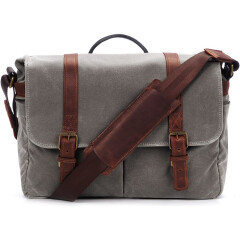 ONA The Brixton Bag Smoke Waxed Canvas