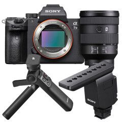 Sony A7 III + 24-105mm + ECM-B1M Microfoon + GP-VPT2BT Grip