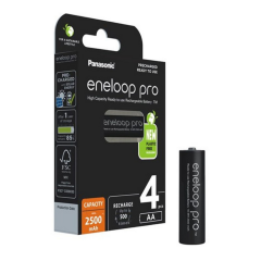 Panasonic Eneloop Pro 4x AA Batterijen