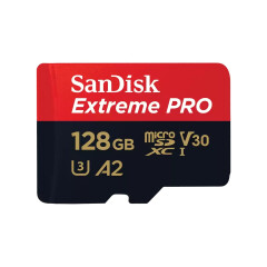 SanDisk Extreme Pro MicroSDXC 128GB 200MB/s A2 V30 + SD adapter