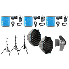 Nanlite FC-120B LED Bi-Colour Spot Light Tripple Kit