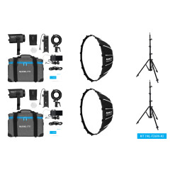Nanlite Forza 60 II LED Dual Kit (w/ Light Stand And Softbox)