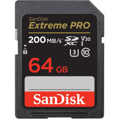 SanDisk Extreme Pro 64GB SDHC Memory Card 200MB