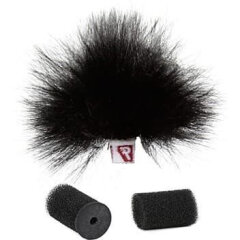 Rycote Black Ristretto Lavalier Windjammer - Single