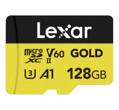 Lexar MicroSDXC Gold Series UHS-II 128GB V60