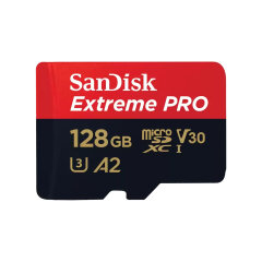 SanDisk Extreme Pro MicroSDXC 128GB 200MB/s A2 V30 + SD adapter