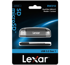 Lexar Reader LRW310 Dual Slot SD/MicroSD USB 3.1 A & C
