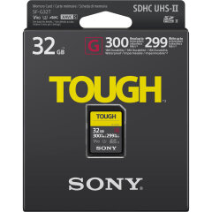 Sony ProSD Tough 18X Stronger - 32GB UHS-II R300 W299 - V90