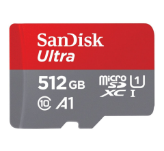 SanDisk Ultra MicroSDXC 512GB + SD Adapter