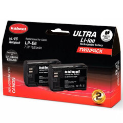 Hahnel Ultra HL-E6N Canon Type Twin Pack